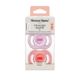 Tommee Tippee Silikonový Dudlík Ultra-light 0-6m, 2 ks - více barevných variant (433594)