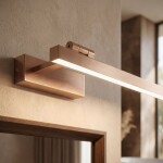 Koupelnové nástěnné LED svítidlo SWE038-1W 60cm BRUSH COPPER OSW-20138