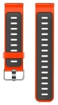 Beline Double Color červeno-černý / Řemínek pro chytré hodinky / silikon / 20 mm