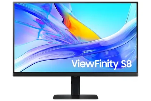 27" Samsung ViewFinity S8 LS27H802EFAXEN černá / Monitor / IPS / 5K / 60Hz / 5ms / HDMI+DP+USB-C (LS27H802EFAXEN)