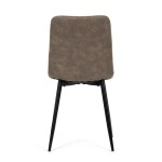 Jídelní židle, hnědá, látka vintage, CT-281 BR3