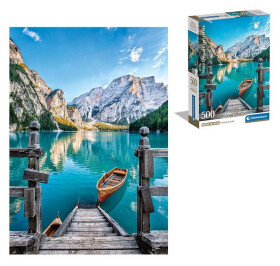 Puzzle Jezero Braies 500 dílků - Clementoni
