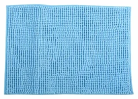 MSV CHENILLE koupelnová předložka 40 x 60 cm nebesky modrá / mikrovlákno / protiskluzová