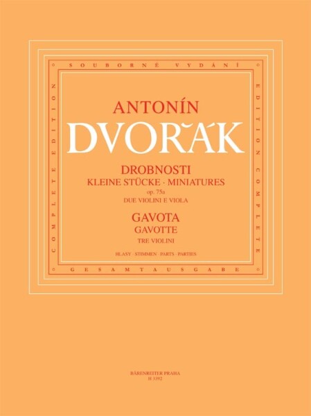 KN Drobnosti op. 75A / Gavota pro troje housle B 164