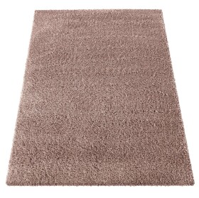 DumDekorace Moderní koberec SHAGGY v antické růžové barvě Šířka: 200 cm | Délka: 290 cm