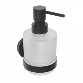 SAPHO - X-ROUND BLACK dávkovač mýdla 200ml, mléčné sklo, černá mat XR103B