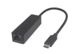 MicroConnect adaptér USB3.1 C (M) - RJ-45 (F) / 5Gbps / 20cm / černá (USB3.1CETHB)
