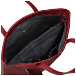 Stylová dámská koženková kabelka na rameno Anisia, vínová