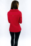 Červená bunda vysokým stojáčkem (DL016) odcienie czerwieni