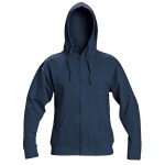 Mikina NAGAR UNISEX s kapucí celopropínací 80% polyester / 20% bavlna 290g/m2 navy navy - 2XL