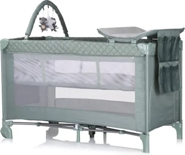 CHIPOLINO Postýlka cestovní s přebalovací podložkou Luna Basil (KOSILU253BA)