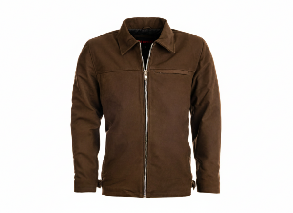 Pánská Kožená Bunda Jasper Nubuck Valor Brixton Hnědá Velikost: 8XL