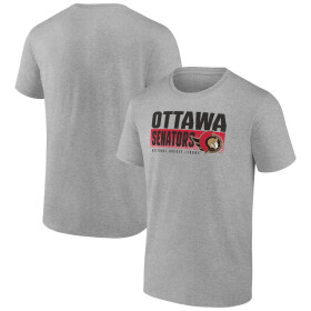 Fanatics Pánské Tričko Ottawa Senators Jet Speed T-Shirt Heathered Gray Velikost: