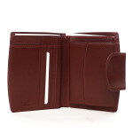 Menší dámská kožená peněženka Laura červená