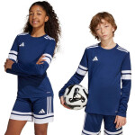 Adidas Squadra 25 dětské tričko s dlouhým rukávem tmavě modré JJ0049 116 cm