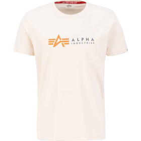 Alpha Industries Tričko Label T jet stream white XXL