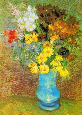 ENJOY Puzzle Vincent Van Gogh: Váza se sedmikráskami a sasankami