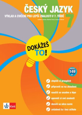 Český jazyk 7 - Dokážeš to! - Výklad a cvičení pro lepší znalosti v 7. třídě - kolektiv autorů