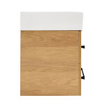 Koupelnová skříňka s umyvadlem a černou úchytkou SAT Cube Way 60x53x46 cm dub Hickory mat CUBE46C602DHSATCW CUBE46C602DHSATCW