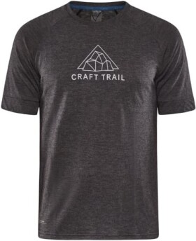 Běžecké tričko CRAFT ADV Trail Wool SS - černá Velikost textilu: XL