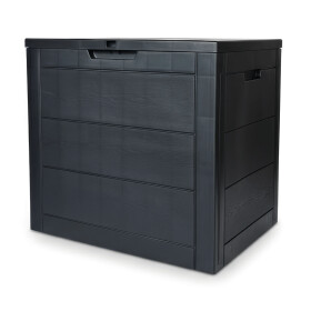 Zahradní úložný box 56x43x53cm, plast, šedá, AZB-G2035 GREY