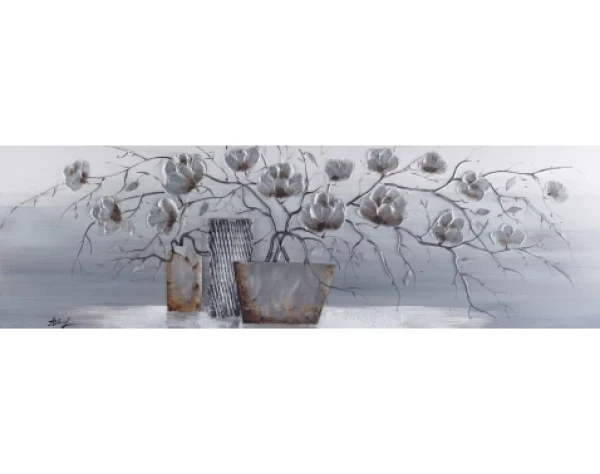 Ručně malovaný obraz Dekorativní zátiší 120x40 cm, olejomalba