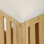 Taburet s úložným prostorem, bambus, přírodní, DR-B066 NAT