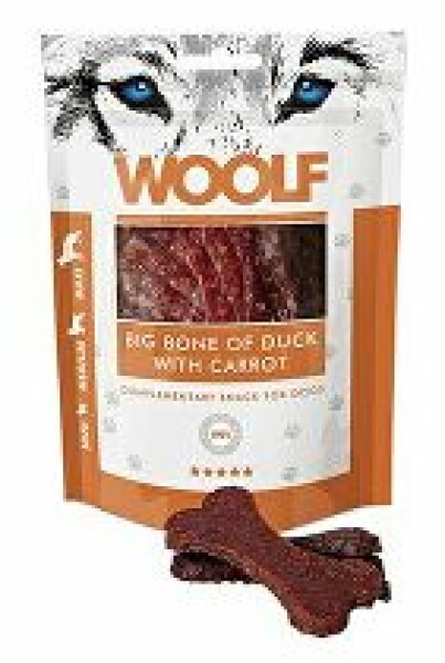 WOOLF Classic poch. Big Bone of Duck with Carrot 100g