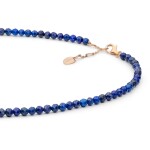 Luxusní náhrdelník s Lapis Lazuli Marcia - stříbro 925/1000, Modrá 40 cm + 3 cm (prodloužení)