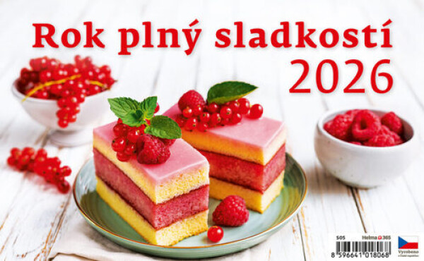 Kalendář stolní 2026 - Rok plný sladkostí