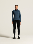 Běžecká mikina CRAFT Gain Thermal Funnelneck - modrá Velikost textilu: XL