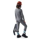 Dětské merino triko dlouhý rukáv SMARTWOOL Kids' Classic Merino Blend Base Layer Cr, Charcoal Heather velikost: XS