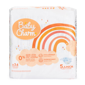 BabyCharm Baby Charm Super Dry Flex vel.5 Junior, 11-16 kg, 34 ks