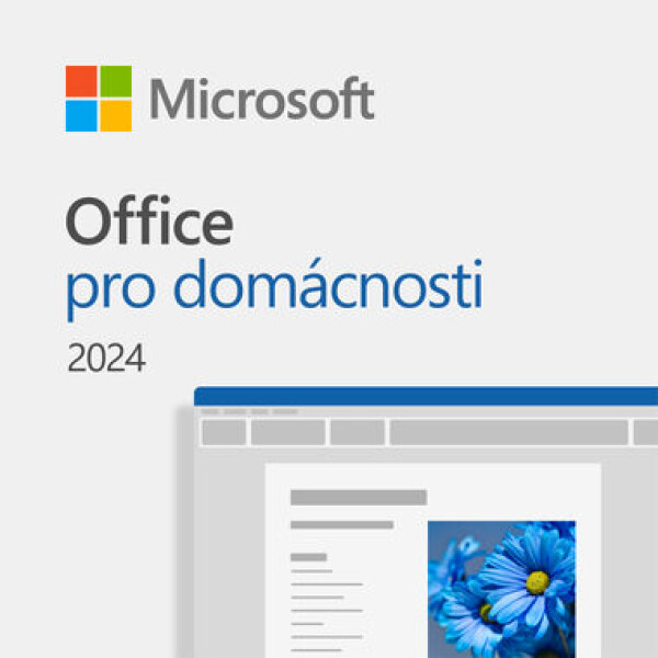 Microsoft Office 2024 pro domácnosti CZ / PC Mac / 64 bit / Bez média / Elektronická licence (EP2-06798)