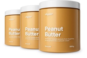 Vilgain Arašídové máslo – 3× jemné arašídy 500 g