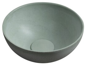 SAPHO - MINOR betonové umývátko na desku, Ø 26cm, zelená mat MR26023