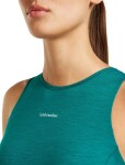 Dámské merino tílko ICEBREAKER Wmns 150 Active Cropped Bra-Tank, Tidal Teal velikost: S