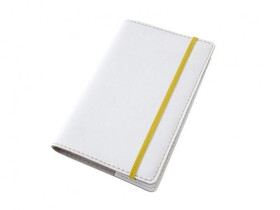 Kožený obal na diář Moleskine XL 25 19 cm kůže bílá deluxe
