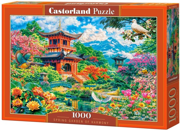 Puzzle Castorland 1000 dílků - Harmonie jarní zahrady (Spring Garden Harmony)