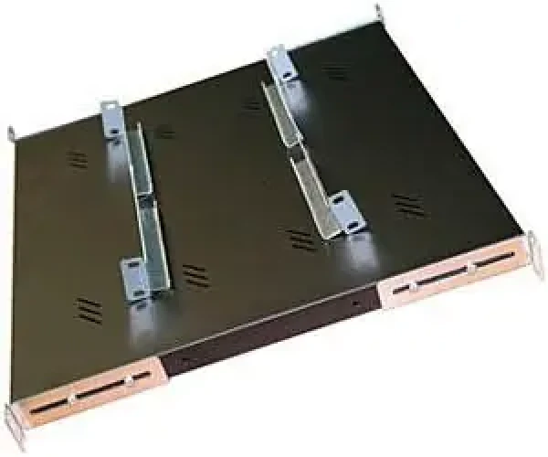 Triton Police s perforací 19" šedá / Police / 1U / 750 mm / nosnost 150 kg (RAC-UP-750-H4)