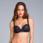 Dámská podprsenka Elegance UNDERWIRE BALCONNETTE BRA - PLAYTEX černá 80C