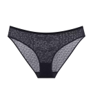 TRIUMPH SIGNATURE SHEER - Tai kalhotky s neviditelným střihem a jemnou krajkou Triumph BLACK 40