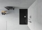 MEXEN - Flat sprchová vanička obdélníková slim 130 x 70, černá 40707013
