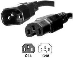 MicroConnect Jumper Cable C14 - C15 2m / prodlužovací kabel / 2m (PE011420)