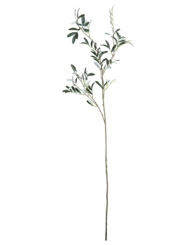 House Doctor Umělá květina Olive Green 120 cm, bílá barva, plast