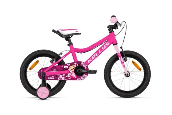 Dětské kolo KELLYS Emma, pneu 16", barva Neo Pink, model 2026