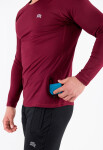 Rough Radical Tričko Vital Zip Ls Burgundy