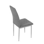 Jídelní židle, šedá, látka, DCL-379 GREY2