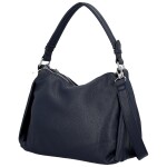 Trendy dámská koženková kabelka na rameno Magdalena, tmavě modrá
