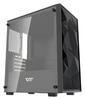 DarkFlash M305 Mesh černá / mATX / bez ventilátorů / 3x USB-A / průhledná bočnice / bez zdroje (M305 Mesh_Black)
